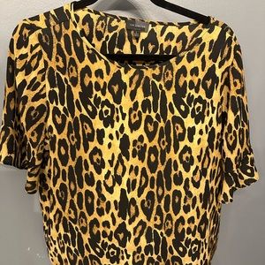 The Limited Leopard bell sleeve top, size L